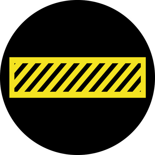 Black and Yellow Crosswalk