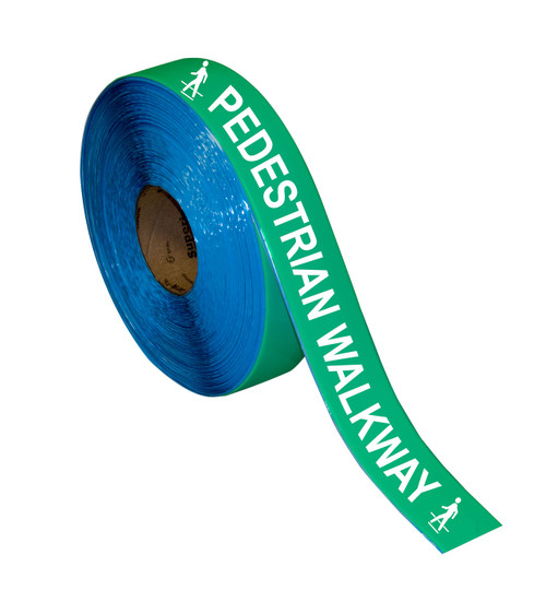 Superior Mark® Repeating Message Floor Tape - "PEDESTRIAN WALKWAY Superior Mark® Repeating Message Floor Tape - "PEDESTRIAN WALKWAY