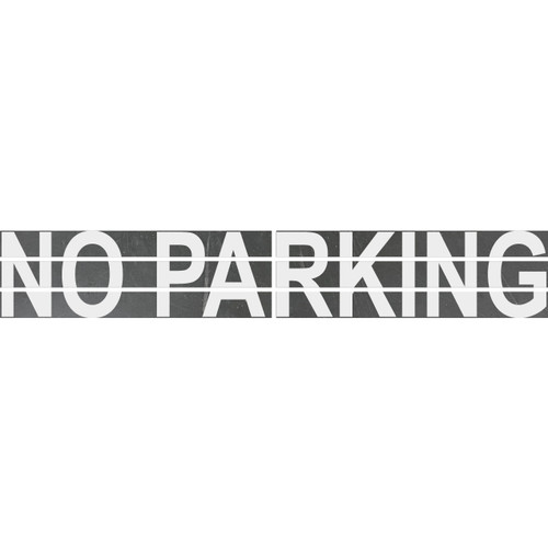 NO PARKING 6-Piece 18" x 124" Superior Mark® Floor Sign