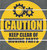 Caution-Keep Clear Of Moving Parts Floor Sign