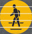 Pedestrian Floor Sign