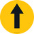 Yellow Directional Arrow Floor Sign