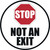 Not an Exit Floor Sign