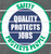 Safety Protects People-Quality Protects Jobs Floor Sign