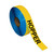 Superior Mark® Floor Tape - 2'' x 100' - HOPPER - Black Text/Yellow Bkgd w/LINER