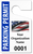 Custom 55 mil Parking Hang Tag - 5” x 3”- 50 Tags/Pack