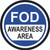 FOD Awareness Area Floor Sign