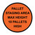 Pallet Staging Area 22" Rubber Floor Sign