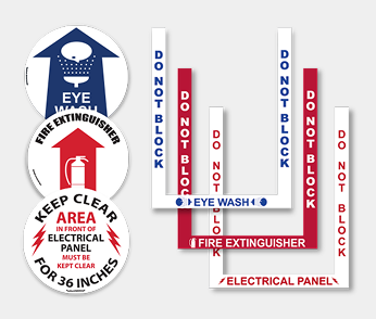 pre-cut floor sign kits main category