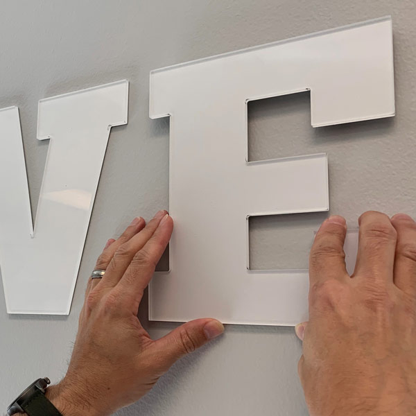 Custom Materials - Acrylic Lettering