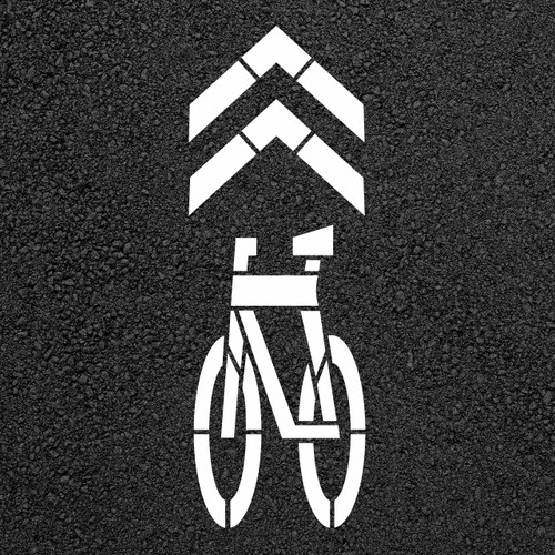 Bike Lane Chevron Stencil | Stop-Painting.com