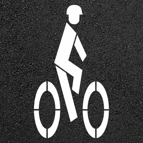 bicycle lanes are marked with