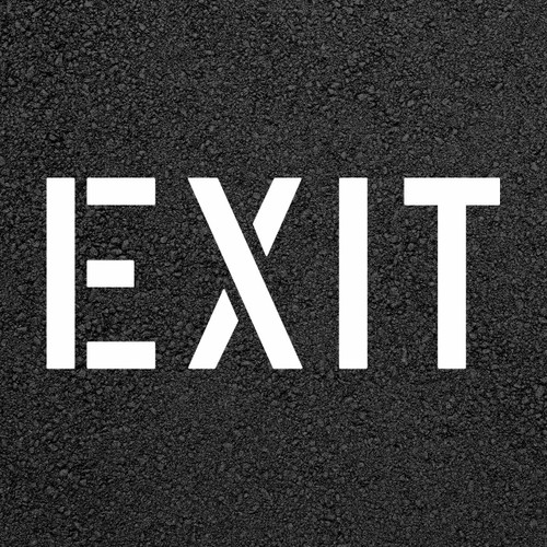 EXIT Character Stencil | Stop-Painting.com