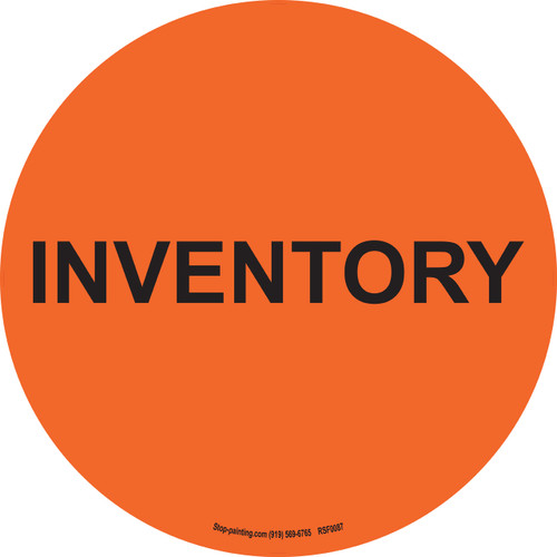 Max Inventory Sign Inventory Floor Sign | Stop-Painting.com