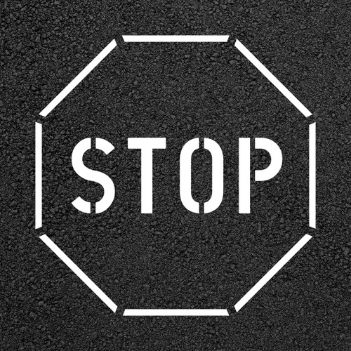 Stop Bar Stencil