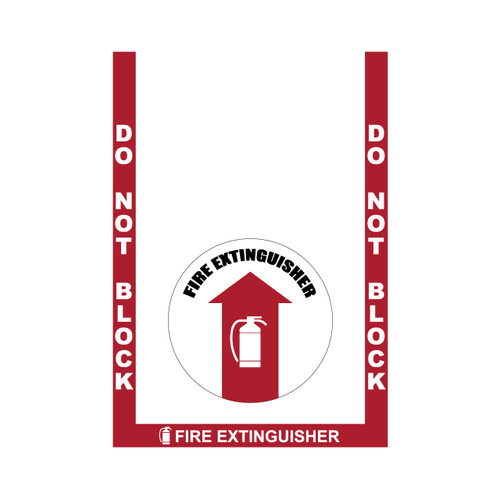 Fire Extinguisher 3Piece Floor Marking Kit