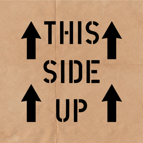 This Side Up Stencil 12"