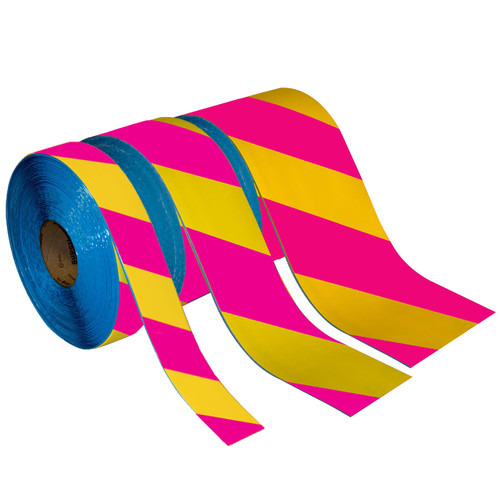 Superior Mark® Hazard Floor Tape - Yellow/Red Diagonal Stripe - InSite  Solutions LLC