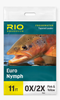 RIO Euro Nymph Leader 11ft 0X/2X