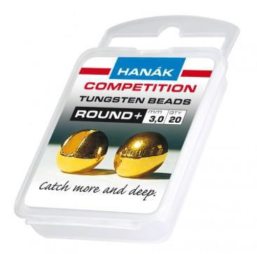 Hanak Slotted Tungsten Beads Round+