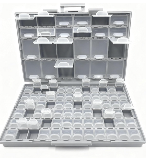 Fly Tying Hook Storage Box - 96 Compartment
