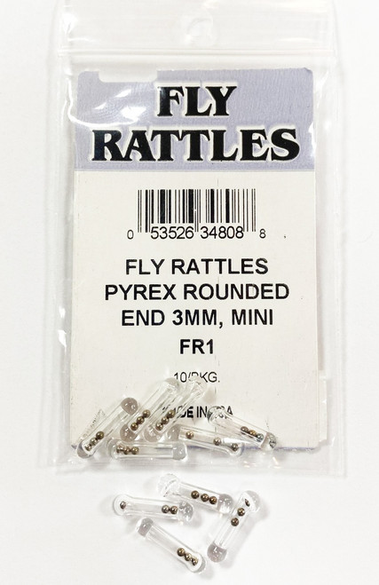Fly Rattles Pyrex Rounded End