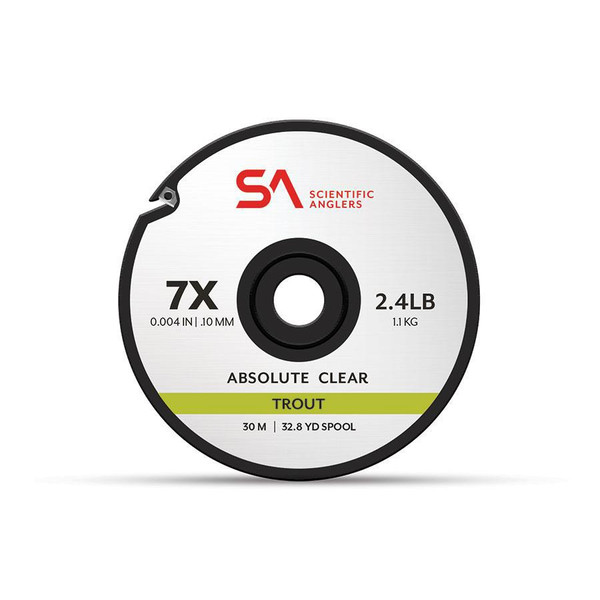 SA Absolute Trout Tippet Clear 30M