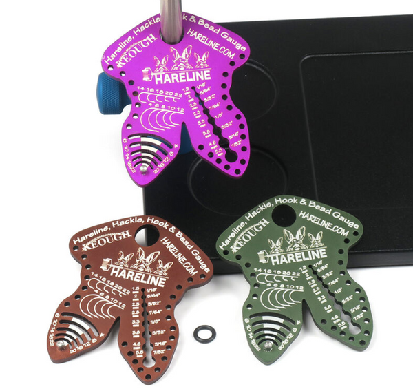 Hareline Hook Bead & Hackle Gauge