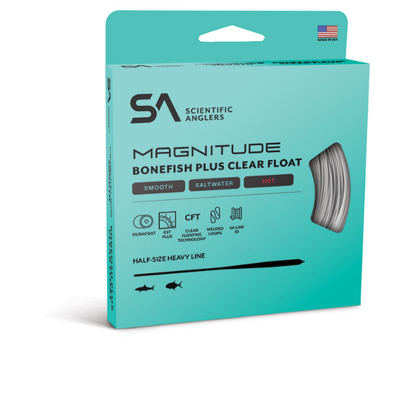 SA Magnitude Smooth Bonefish Plus 10' Clear Tip