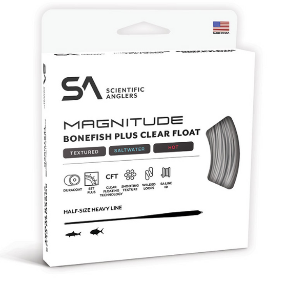 SA Magnitude Textured Bonefish Plus 10' Clear Tip