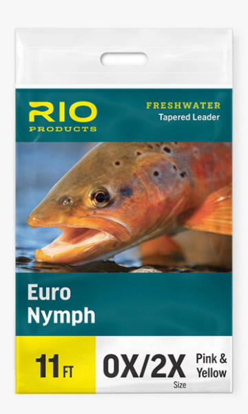 RIO Euro Nymph Leader 11ft 0X/2X