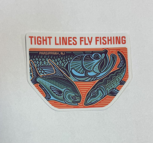 Tight Lines Fly Fishing Stickers