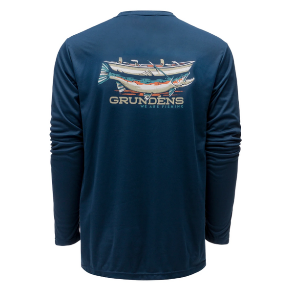 Grundens Drift Boat LS Tech Shirt