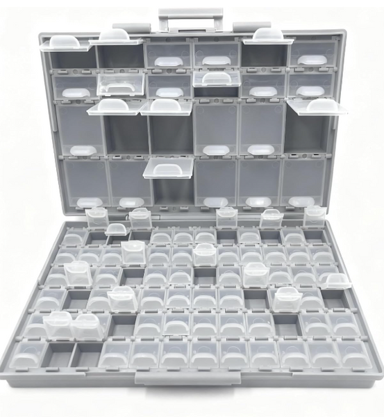 Fly Tying Hook Storage Box - 96 Compartment