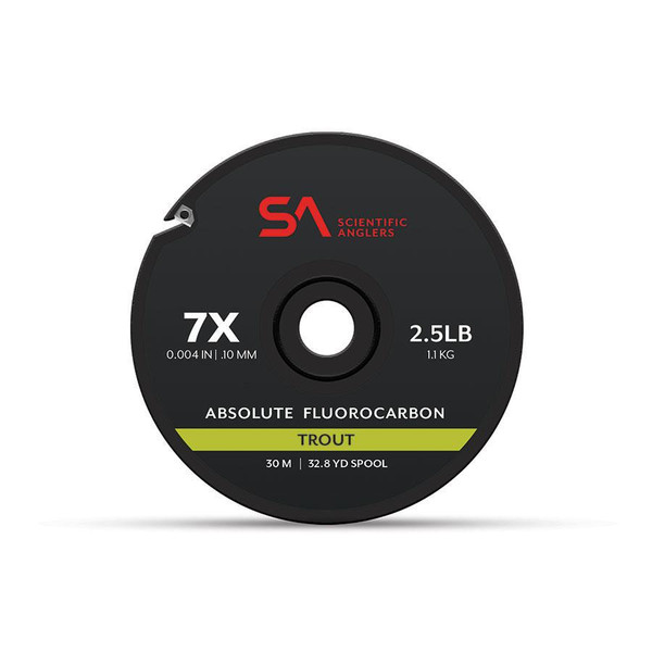 SA Absolute Fluorocarbon Trout Tippet 30M