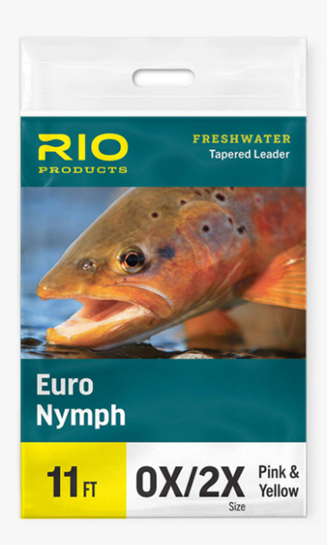 RIO Euro Nymph Leader 11ft 0X/2X