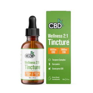 Broad Spectrum 2:1 CBD Wellness  Tinctures By CBDfx *Drop Ship* (MSRP $29.99 - $139.99)