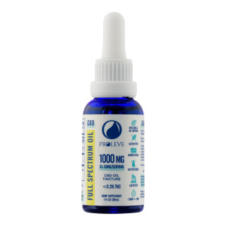 Full Spectrum CBD Oil Tincture By Proleve CBD 30ML 1000MG *Drop Ship* (MSRP $69.99)