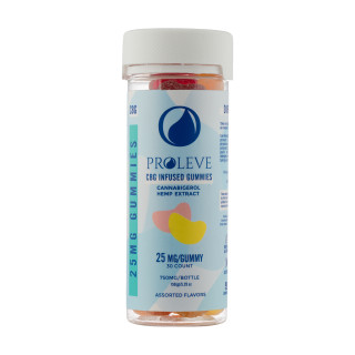CBG Infused Gummies By Proleve CBD 750MG (Assorted Flavors) (30ct Jar) *Drop Ship* (MSRP $37.99)
