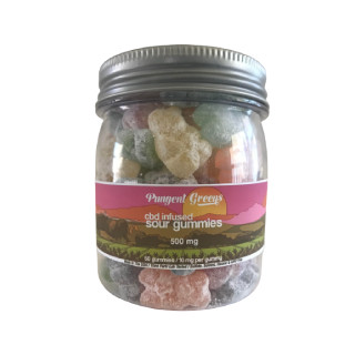 Full Spectrum CBD Sour Gummy Bears By Pungent Greens 500MG *Drop Ship* (MSRP $20.99)