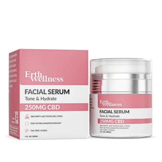 Tone & Hydrate CBD Face Serum By ERTH Wellness 250MG *Drop Ship* (MSRP $29.99)