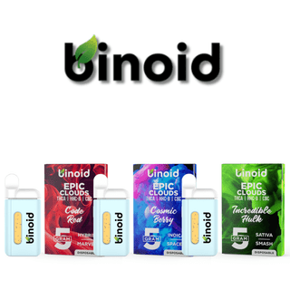 Epic Clouds THCA+HHCB+CBC Disposable Vape 5000mg (Pack of 5)  by Binoid*Drop Ship* (MSRP $55.99 Each)