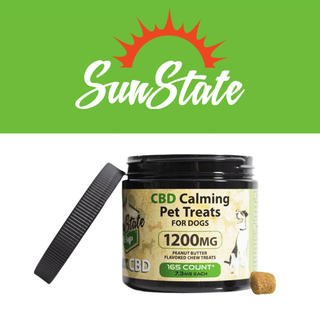 CBD Calming Pet Treats for Dogs 16oz 1200mg by Sun State Hemp *Drop Ship* (MSRP $39.99) CBD Calming Pet Treats for Dogs 16oz 1200mg by Sun State Hemp *Drop Ship* (MSRP $39.99)