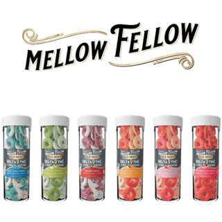 Delta 9 + CBD Gummy Rings 20ct 800mg JAR (Box of 6) by Mellow Fellow *Drop Ship* (MSRP $34.99 Each)