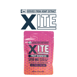 Hemp Derived D9 Fruit Gummies 20ct (Case of 8) by Xite Edibles *Drop Ship* (MSRP $15.00 Each)