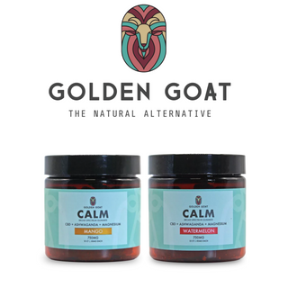 Calm CBD + Ashwagandha Gummies 750mg 15ct by Golden Goat CBD *Drop Ship* (MSRP $25.00) Calm CBD + Ashwagandha Gummies 750mg 15ct by Golden Goat CBD *Drop Ship* (MSRP $25.00)