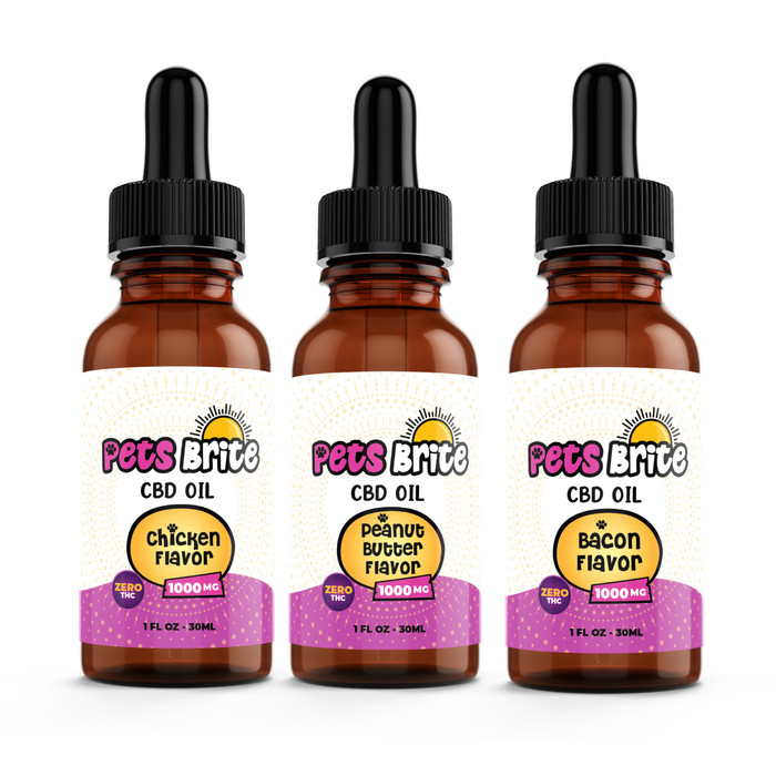 CBD Oil for Pets By Pets Brite CBD 1000MG 30ML *Drop Ship* (MSRP $49.99)