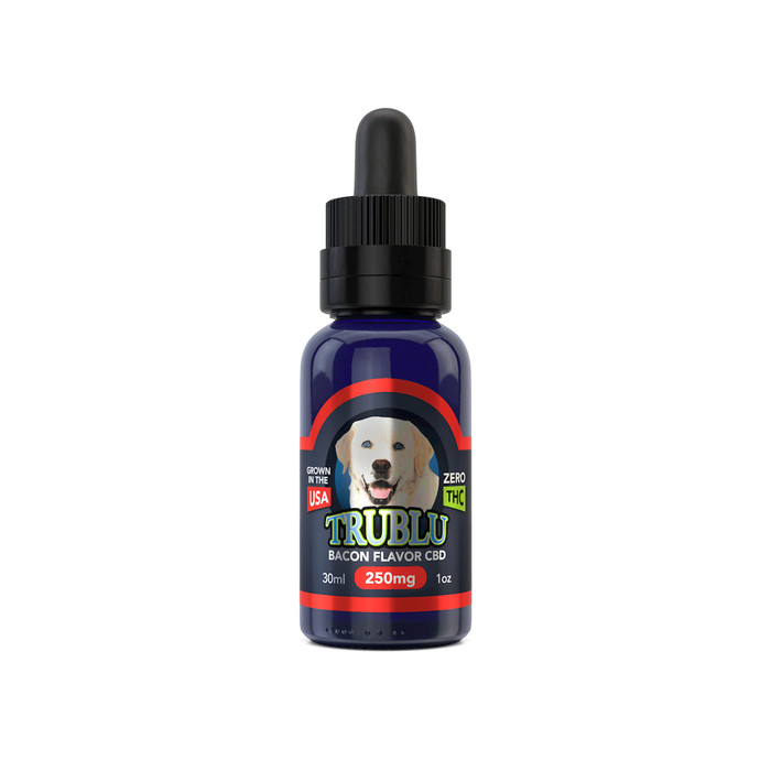 TruBlu - Bacon CBD Dog Tincture By Blue Moon Hemp 250MG 30ML *Drop Ship* (MSRP $19.99) TruBlu - Bacon CBD Dog Tincture By Blue Moon Hemp 250MG 30ML *Drop Ship* (MSRP $19.99)