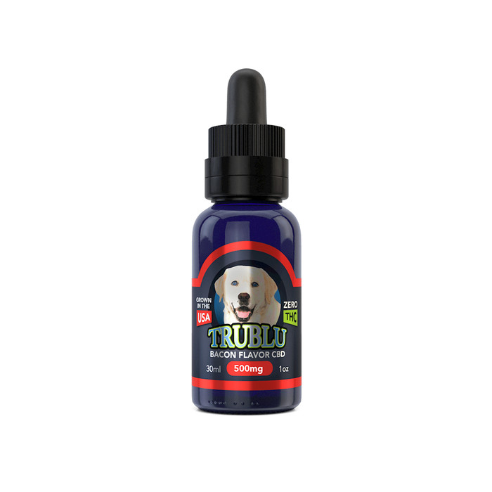 TruBlu - Bacon CBD Dog Tincture By Blue Moon Hemp 500MG 30ML *Drop Ship* (MSRP $24.99)