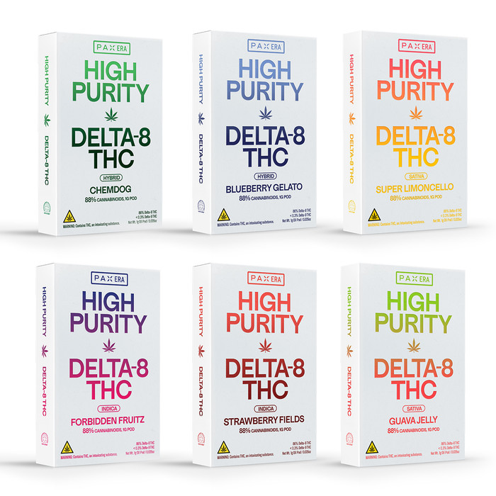 PAX - Era High Purity Delta 8 Pod (1g) - Pack of 6 (MSRP $25.00ea) PAX - Era High Purity Delta 8 Pod (1g) - Pack of 6 (MSRP $25.00ea)
